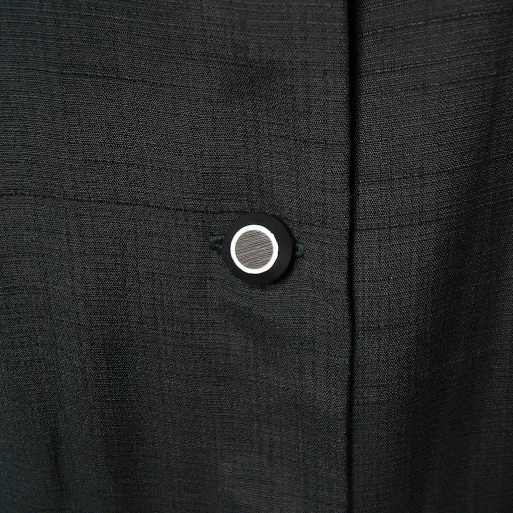 1960s Vintage Black Shift Dress w Coat