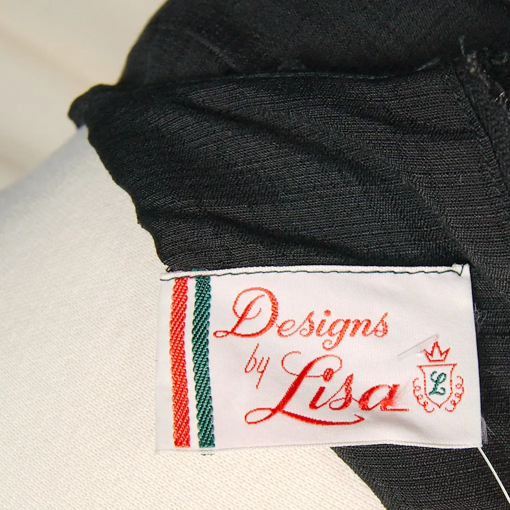 1960s Vintage Black Shift Dress w Coat