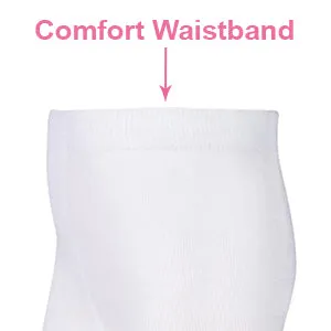 Baby girl tights with black Mary Jane shoe design. Comfort waist & anti-slip soles.  0-6 months