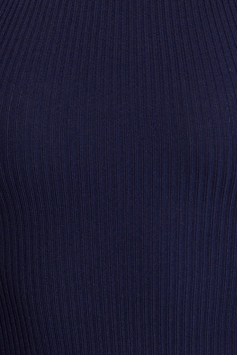 Blue Bodycon Dress Knit