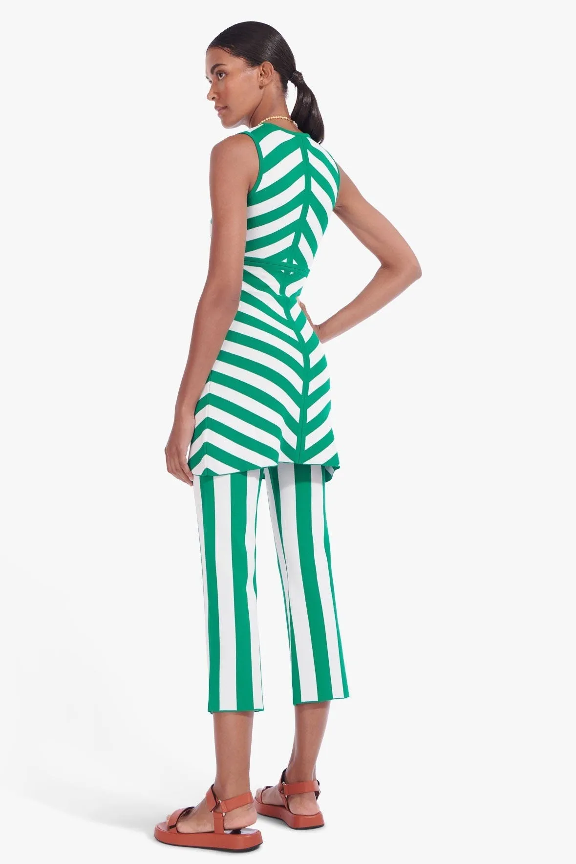 BONDI DRESS | CABANA STRIPE CLOVER