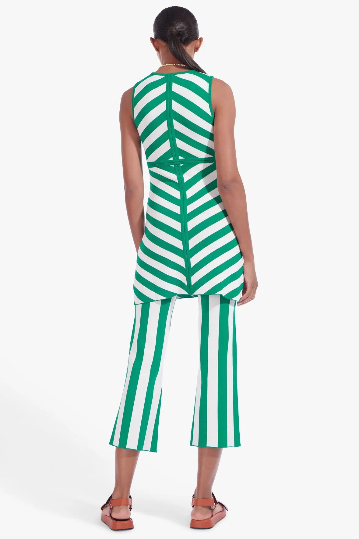 BONDI DRESS | CABANA STRIPE CLOVER