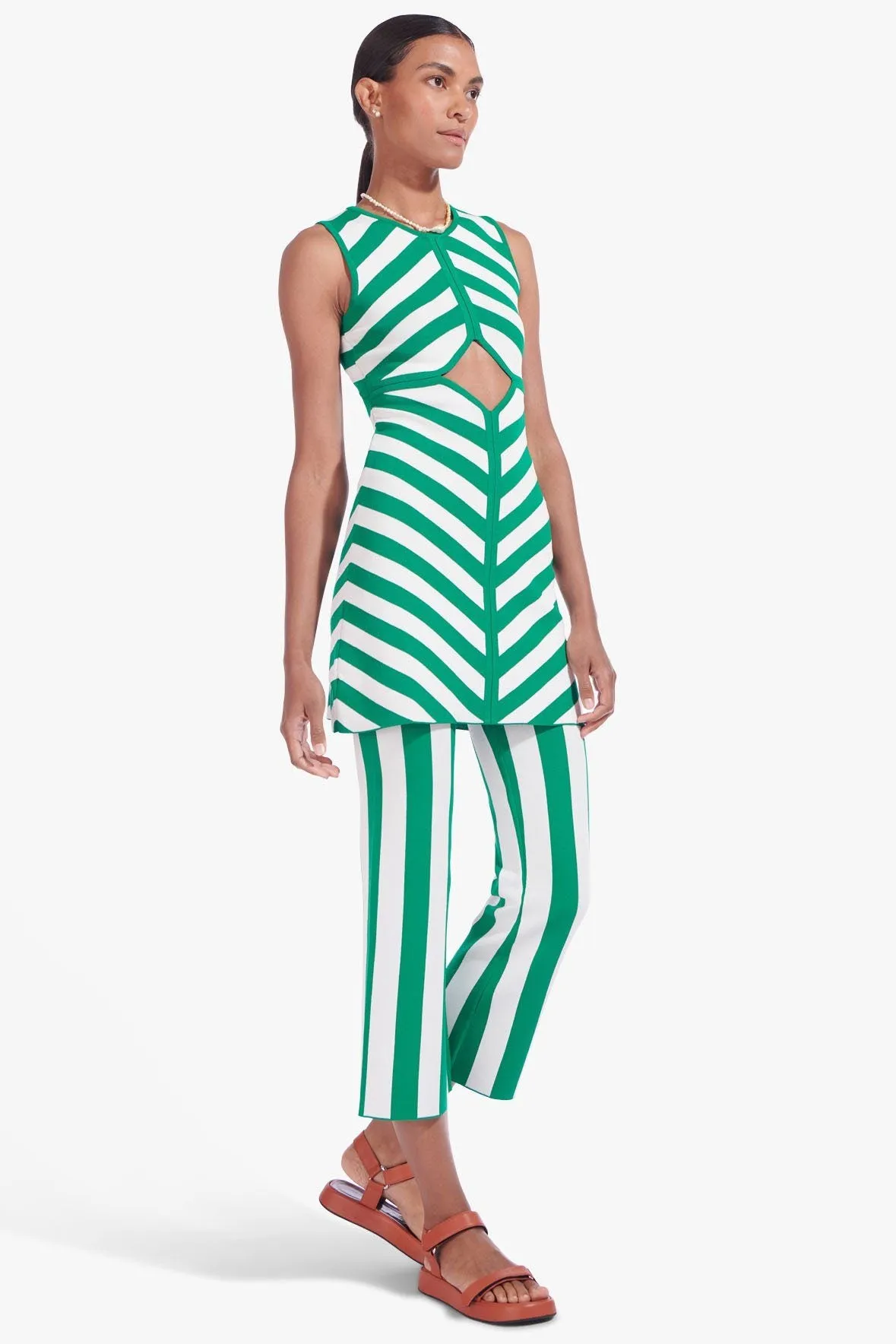 BONDI DRESS | CABANA STRIPE CLOVER