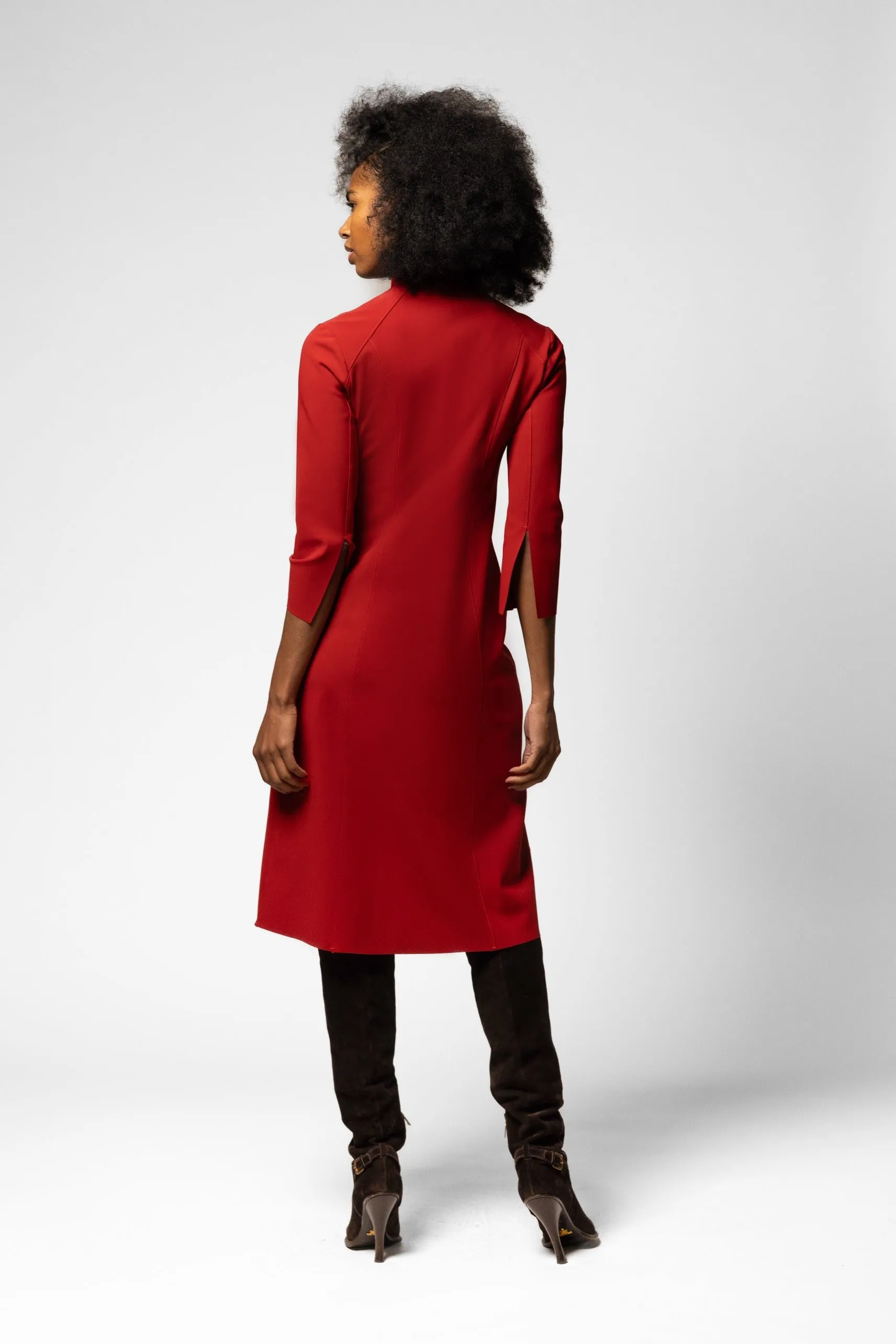 Brosnan Dress - Crane