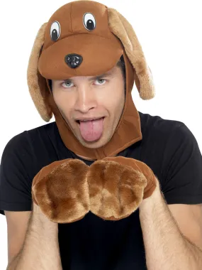 Brown Dog Hood & Gloves