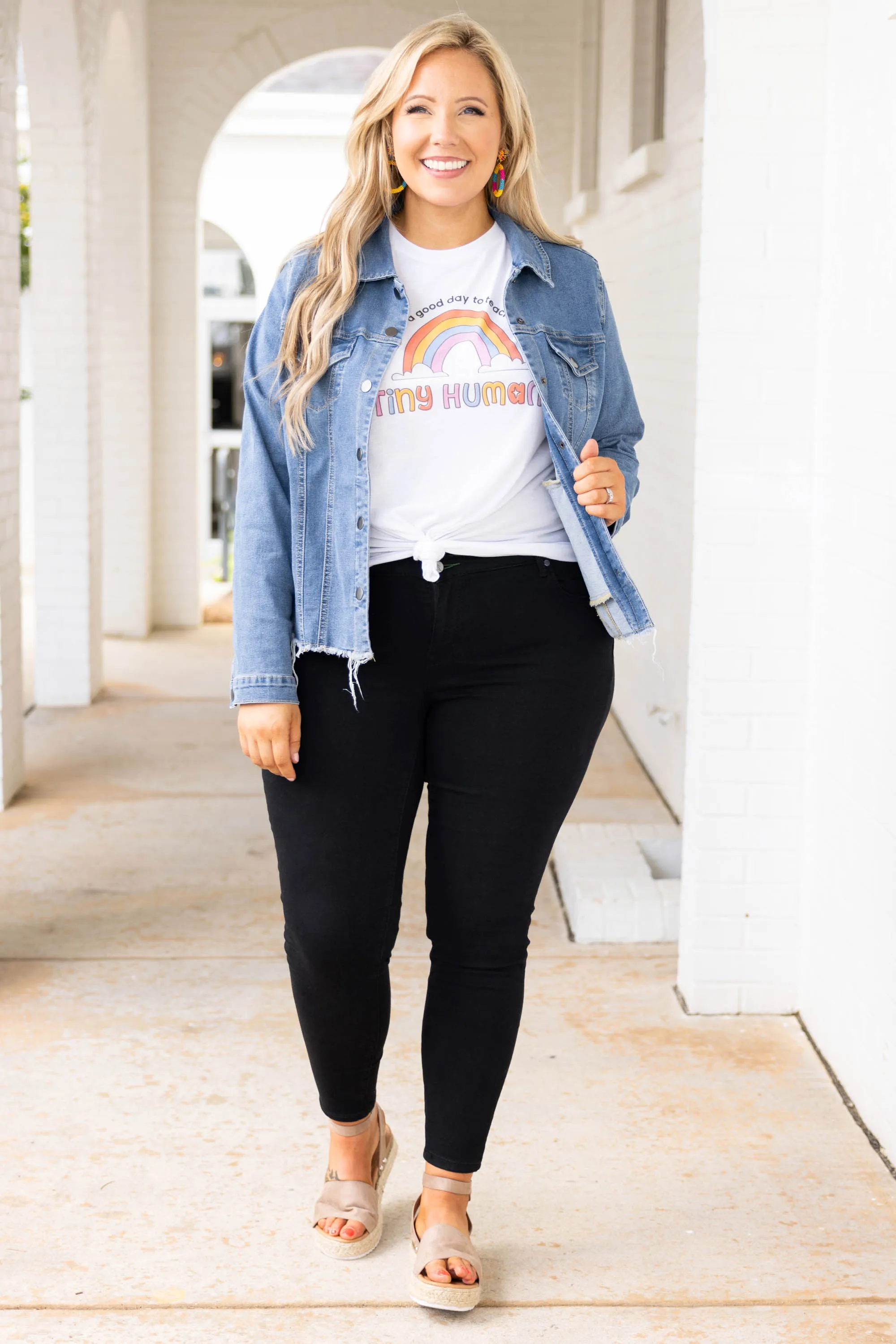 Button Down To Play Jacket, Denim