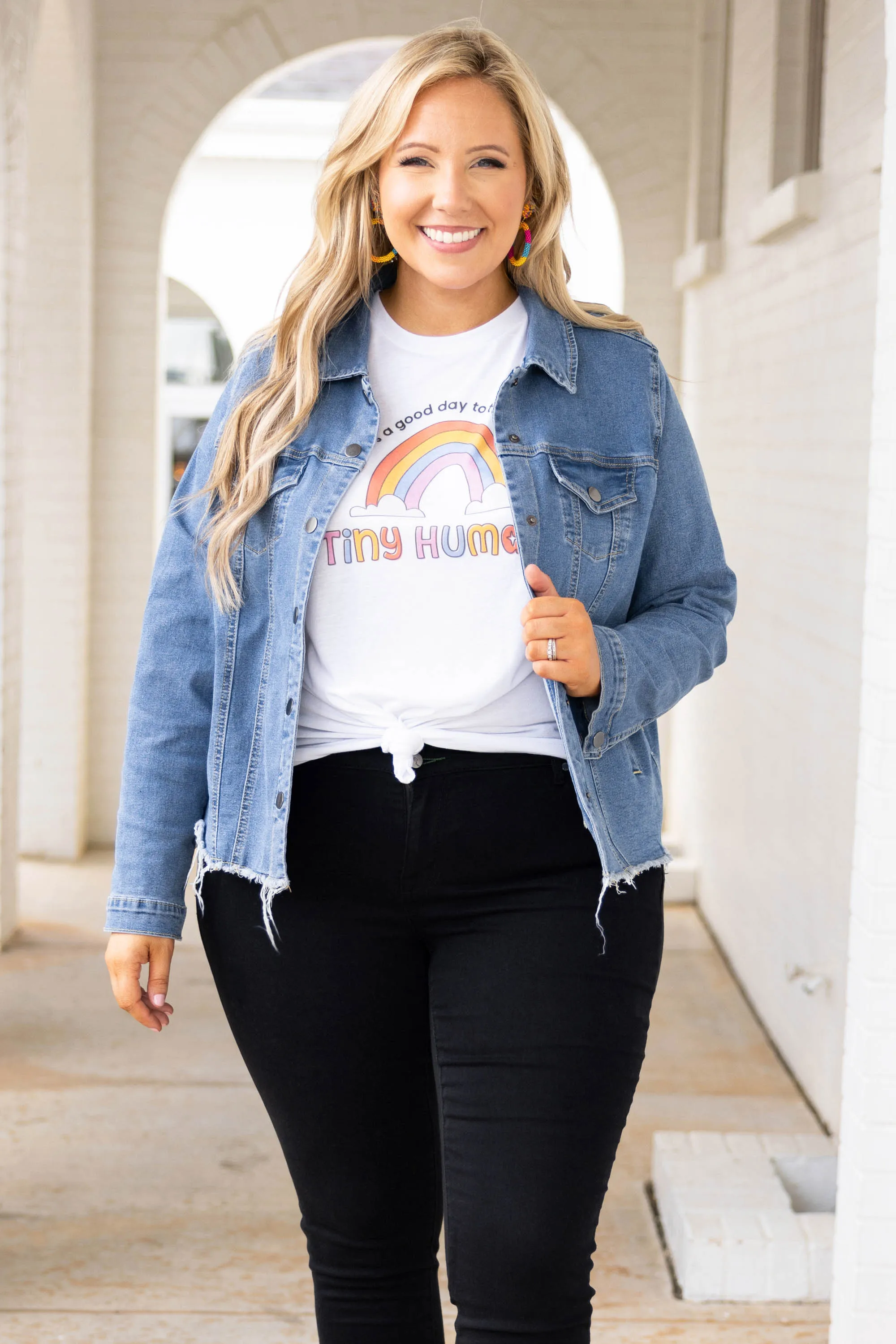 Button Down To Play Jacket, Denim