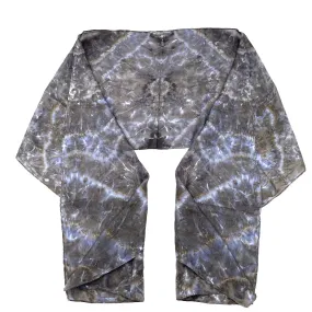 Charcoal Black Silk Scarf