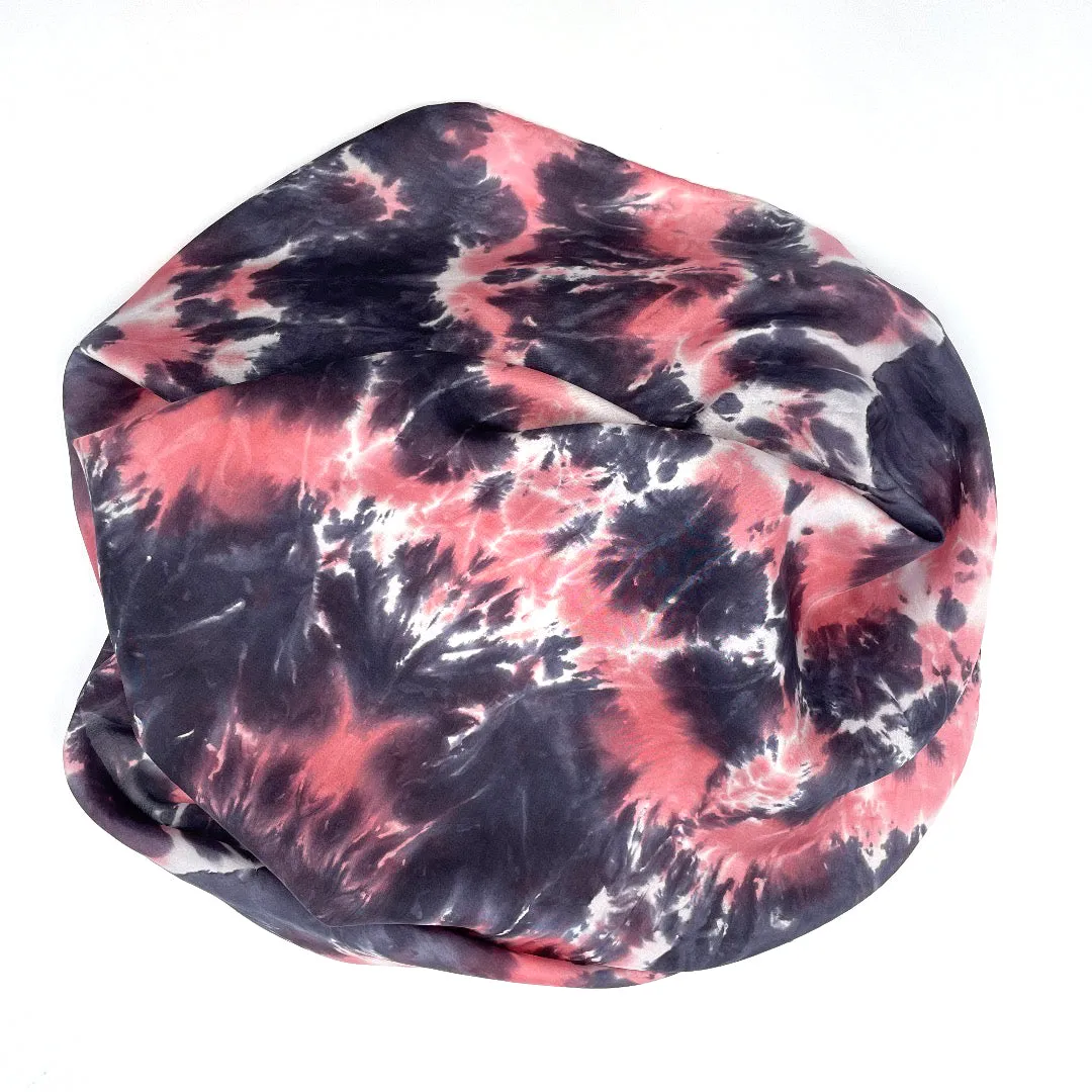 Coral Comet Silk Scarf Shawl