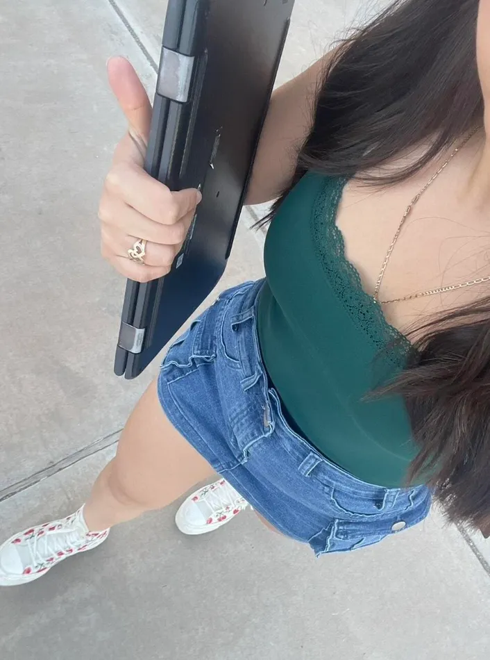 Denim Mini Skirts Cargo Style