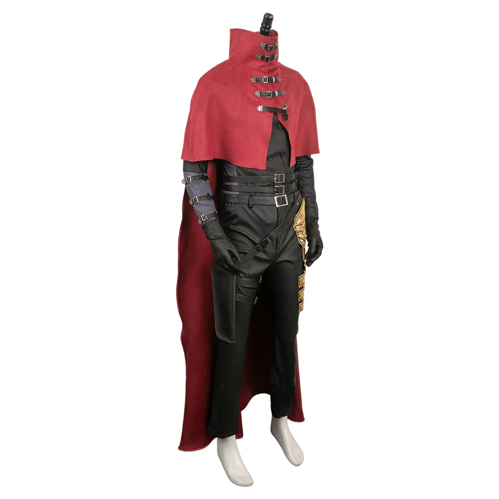 Final Fantasy VII Vincent Valentine Cloak Set Cosplay Costume Outfits Halloween Carnival Suit
