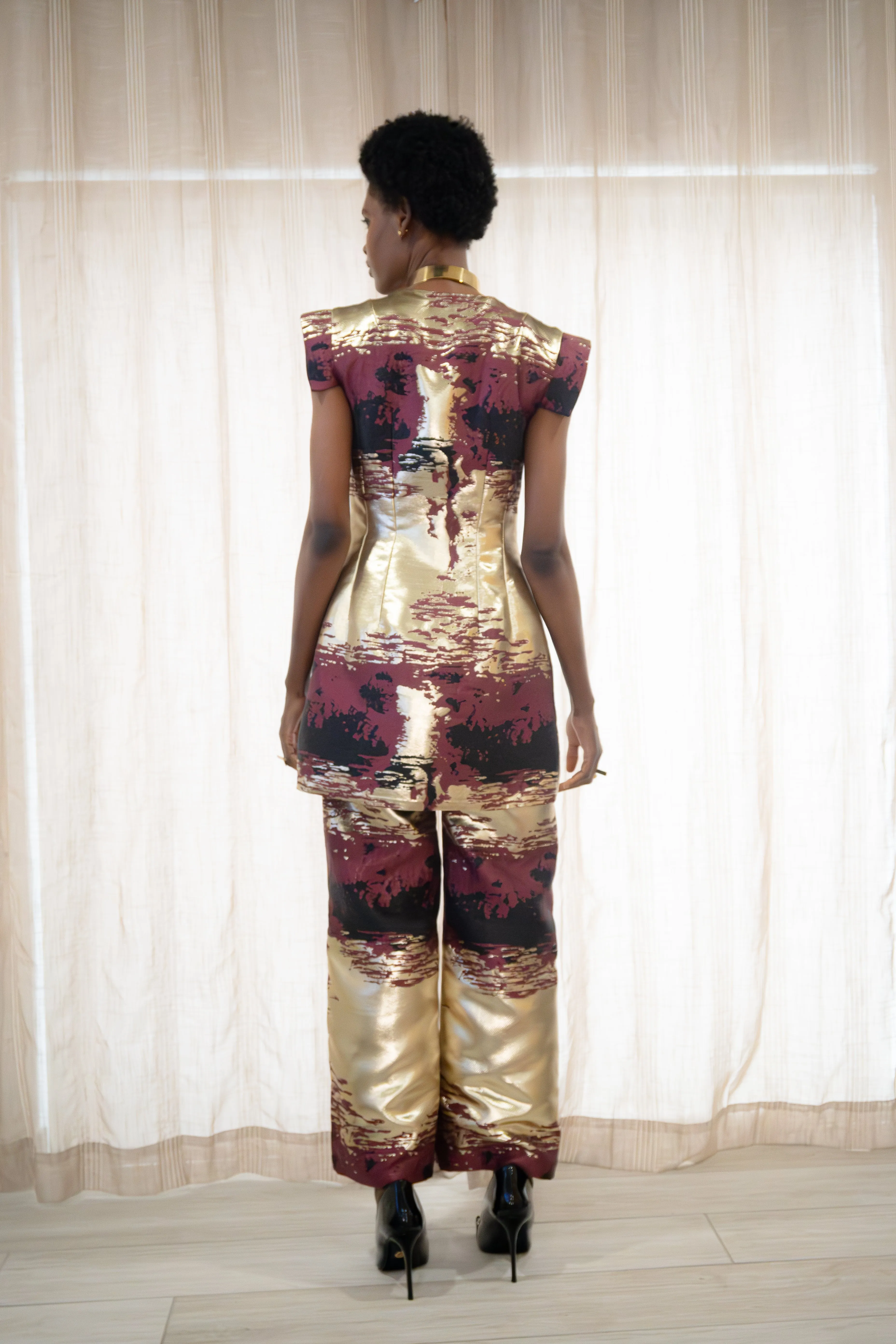 Gold Metallic Egypt Pants