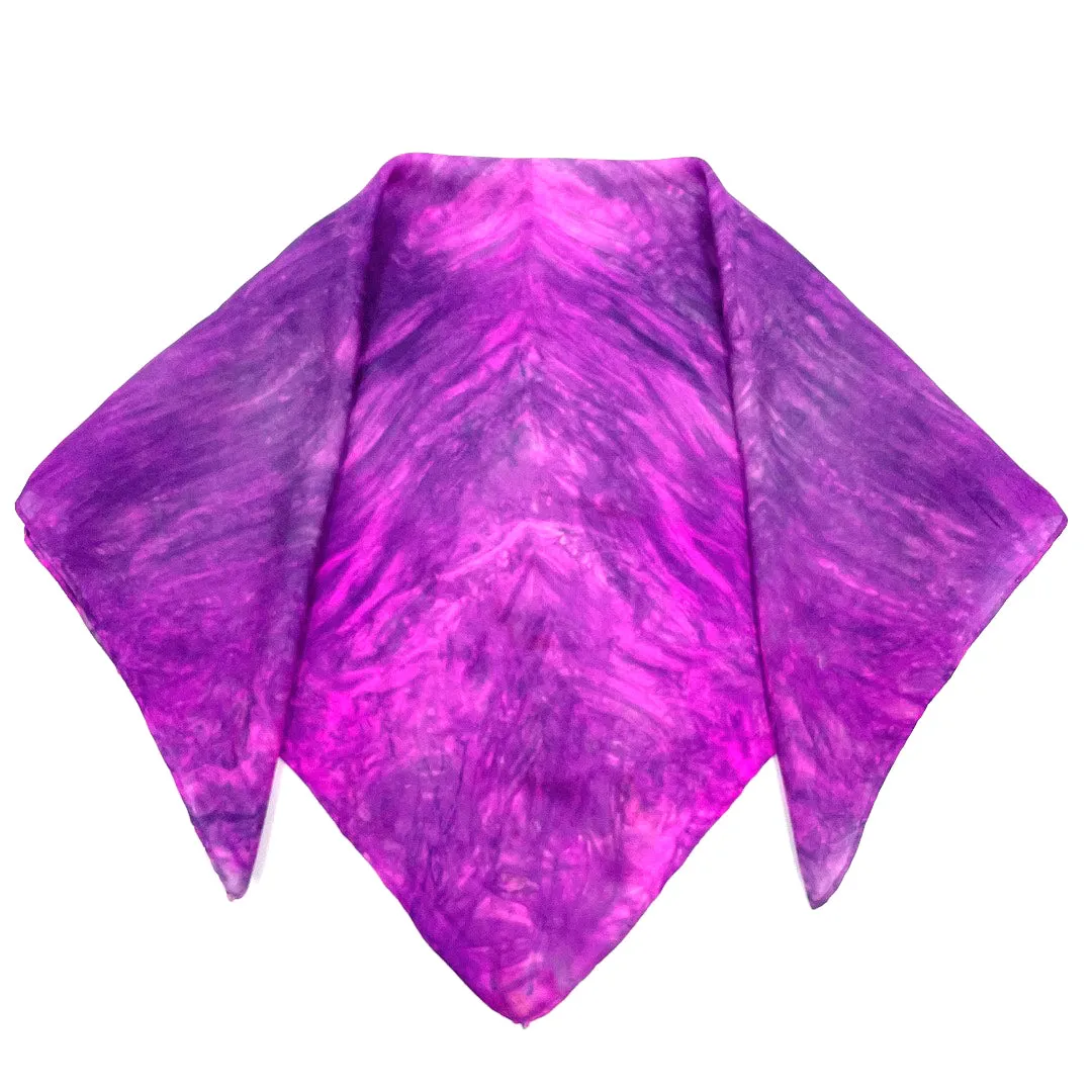 Hot Pink Fuchsia Silk Bandana
