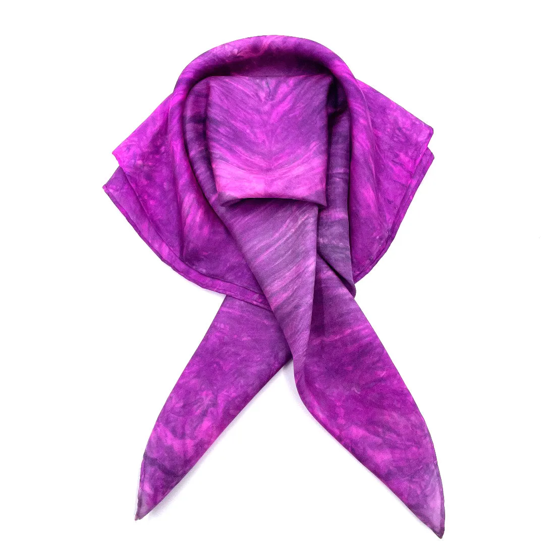 Hot Pink Fuchsia Silk Bandana
