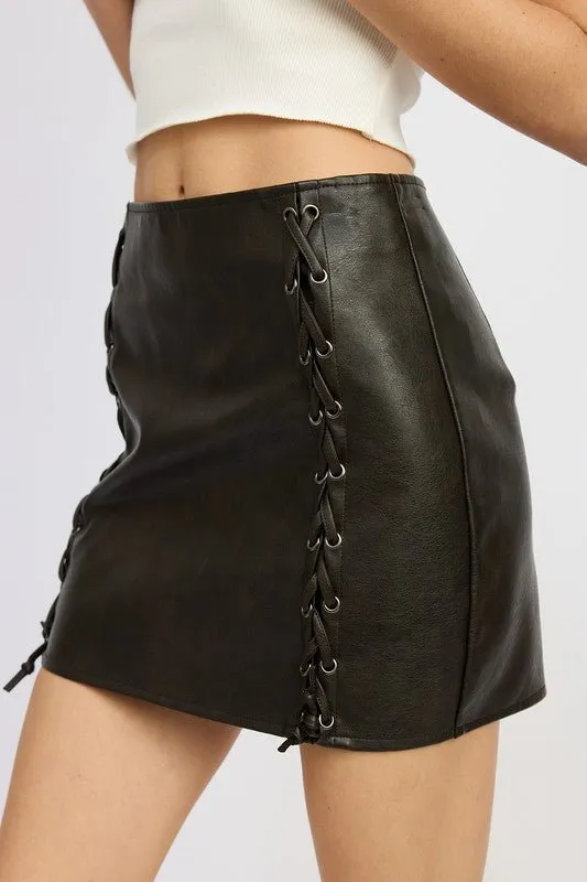 Low Rise Mini Skirt