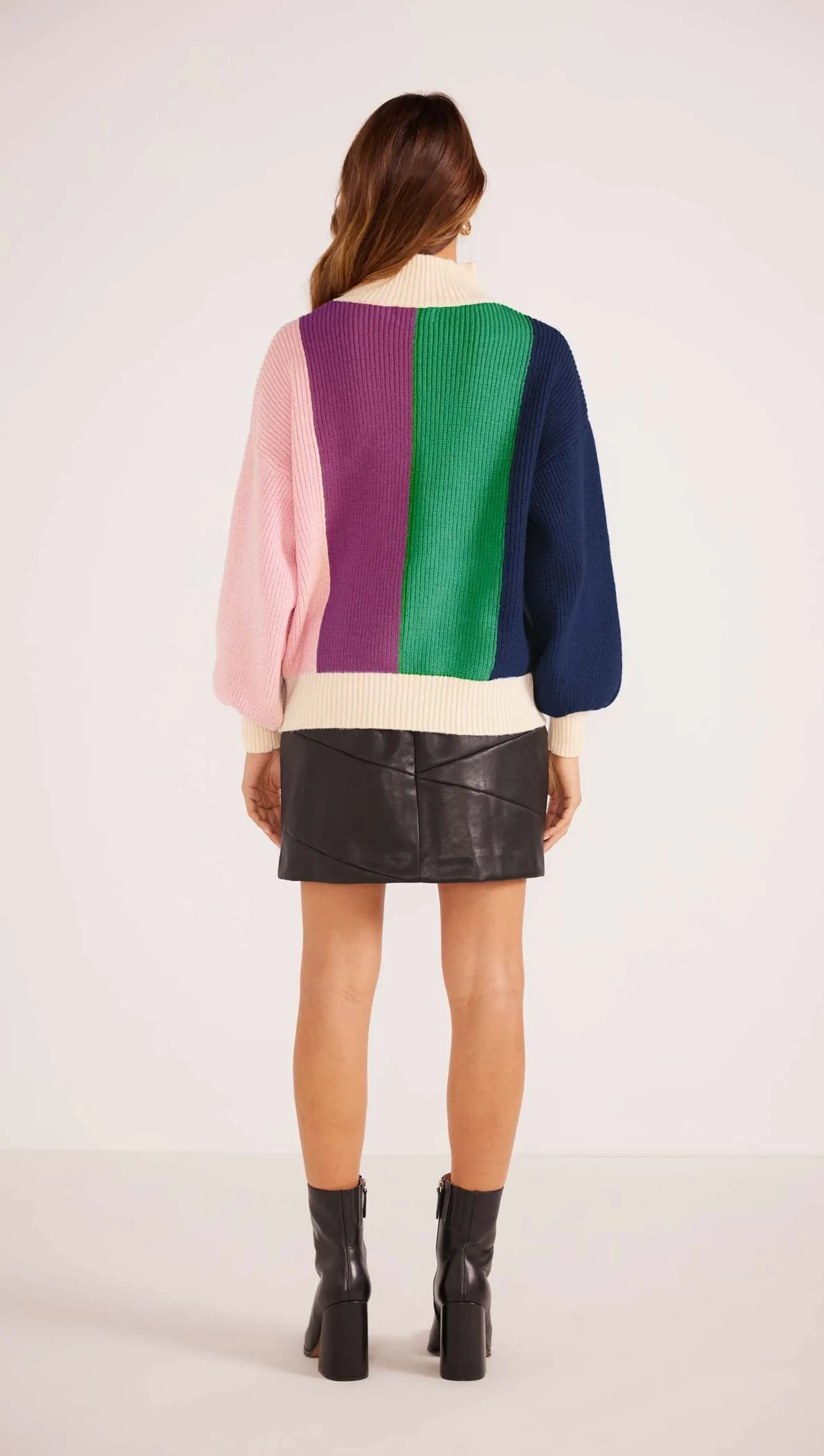 Minkpink Kelsey Colorblock Knit Jumper
