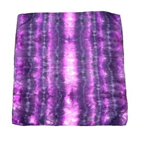 Pink and Black Silk Bandana Scarf