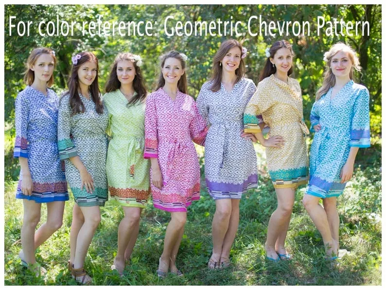 Pink Checkered V-Neck, Ankle Length, Cinched Waist Caftan