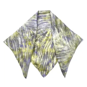 Purple and Yellow Silk Bandana Scarf
