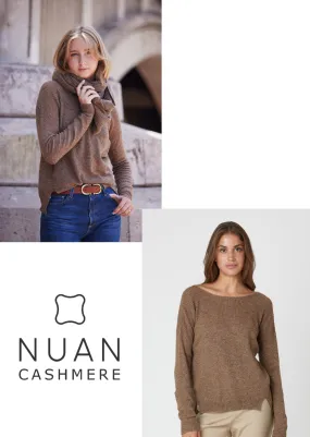 Ribbed Infinity Scarf & All Seasons Sweater (rust)