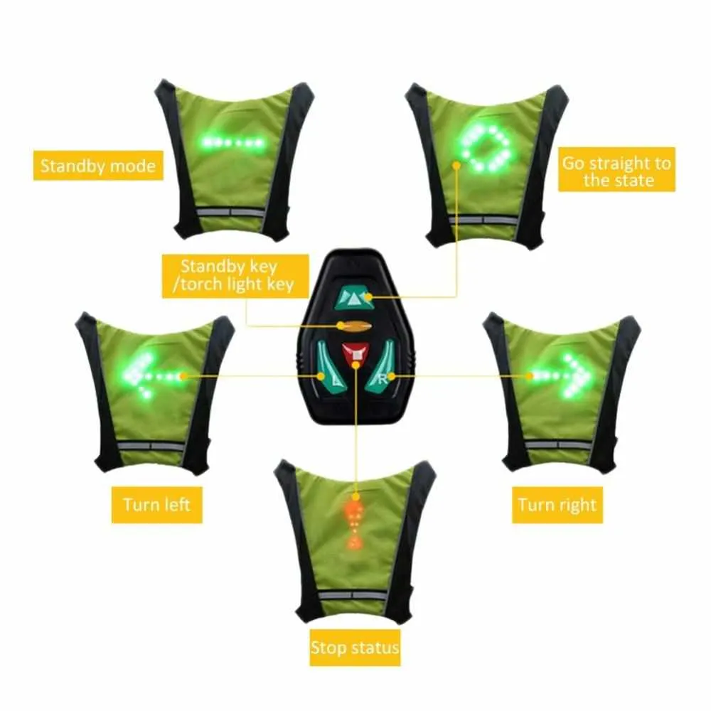 Running / Night Walking / Cycling Indicator Signal Vest