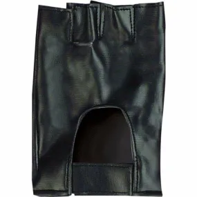 SWAT Police Team Black Fingerless Gloves