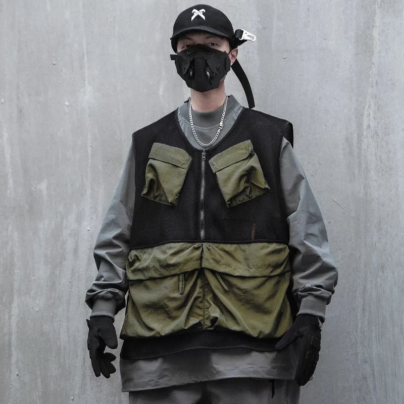 Techwear Cargo Vest Jacket