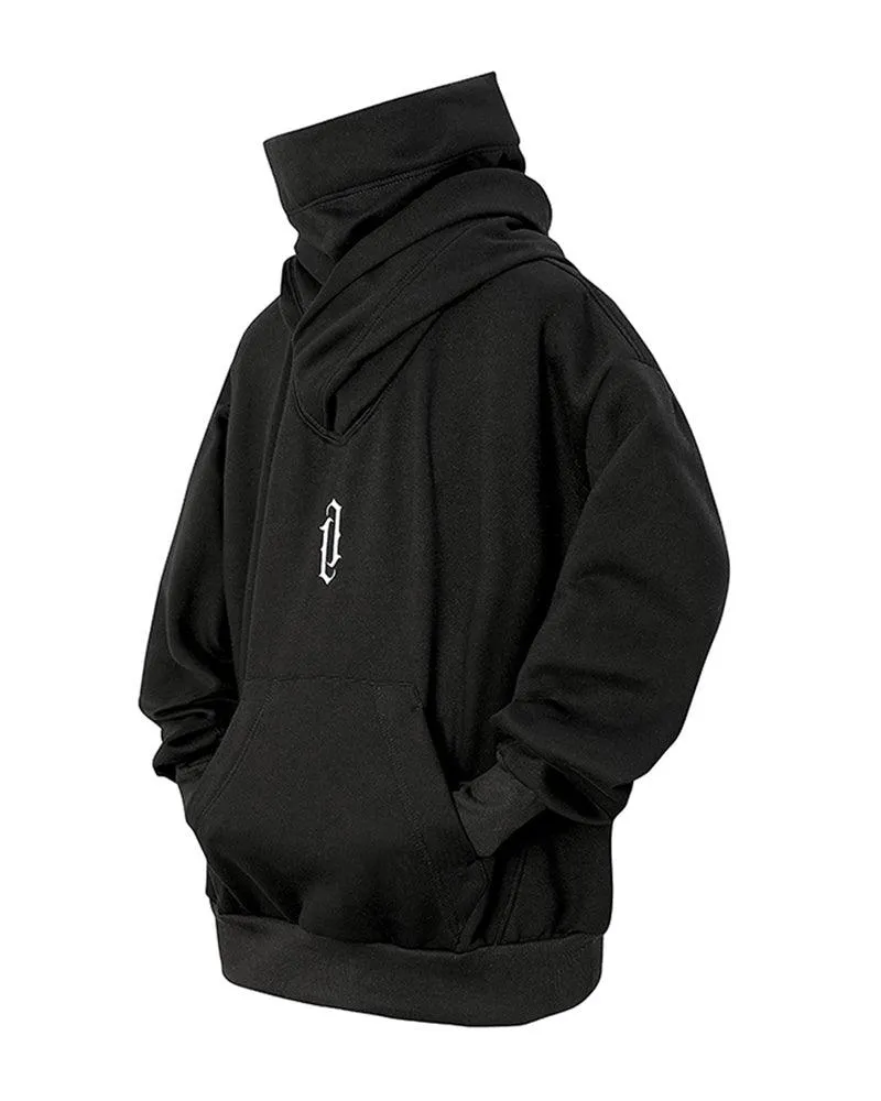 Techwear Unisex Turtleneck Scarf Mask Hoodie