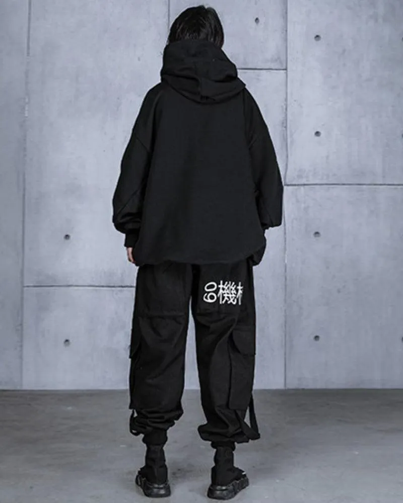 Techwear Unisex Turtleneck Scarf Mask Hoodie