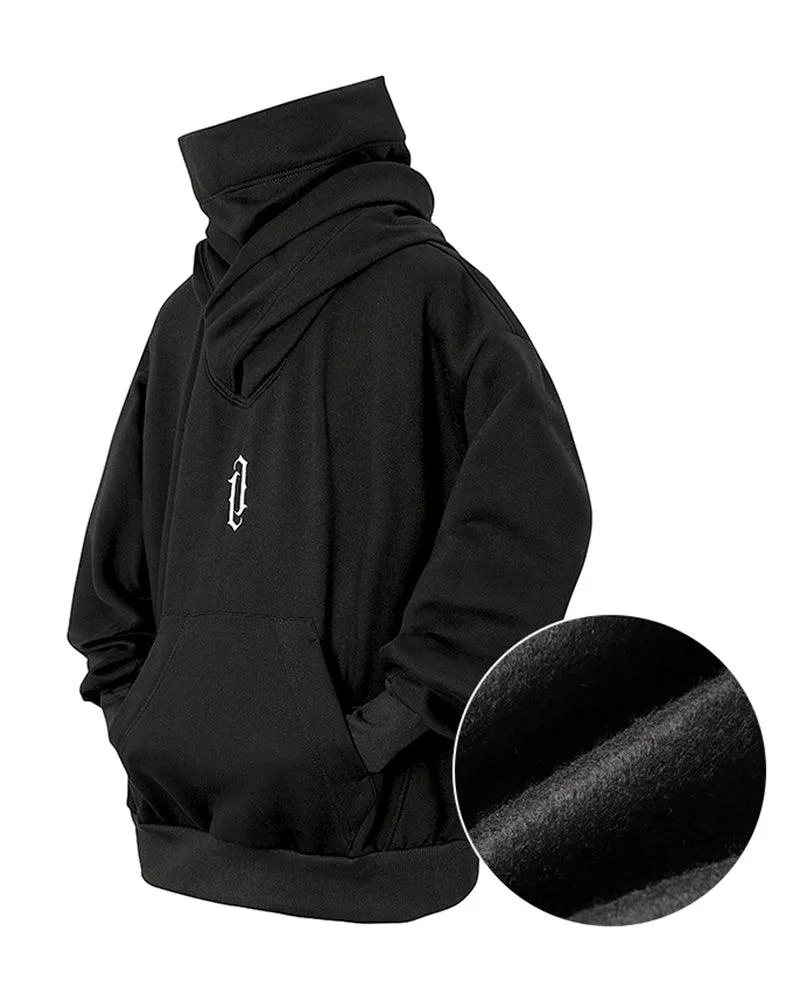 Techwear Unisex Turtleneck Scarf Mask Hoodie